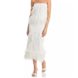 Staud Makayla Embellished Midi Skirt